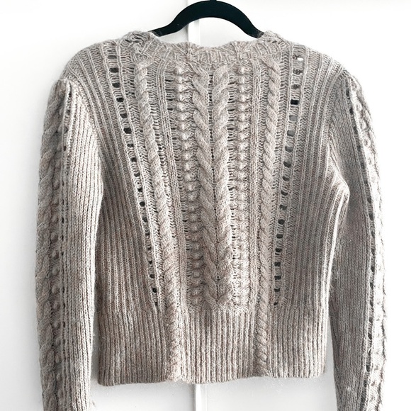 Club Monaco Cable Knit Scallop Sweater - Picture 11 of 12